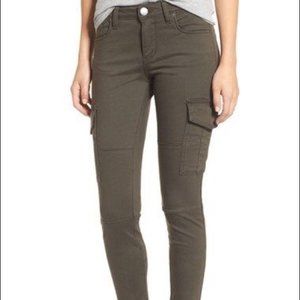 STS Blue Brand Skinny Cargo Pants Olive Green Like New Size 30 EUC